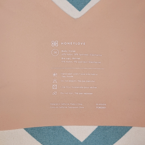 Honeylove Nude Seamless V-Neck Bra Size 1X - Picture 8 of 9